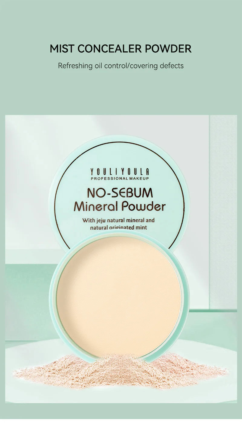 No-Sebum Setting Powder | Waterproof & Sweat-Resistant Oil Control