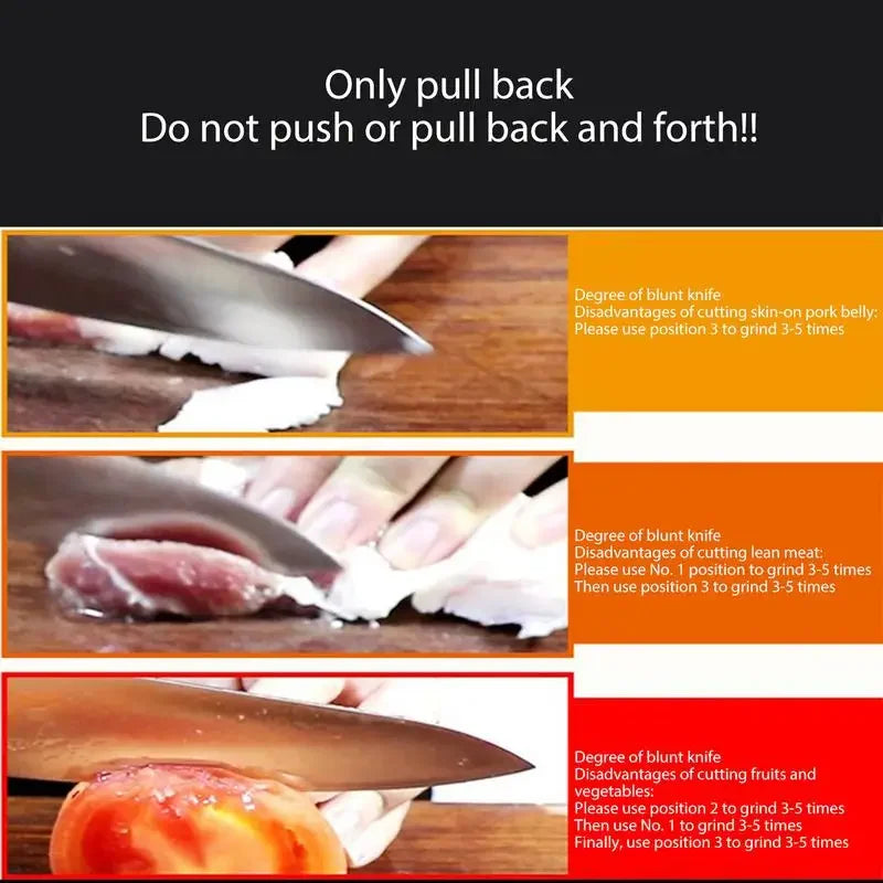 Professional 4-in-1 Knife Sharpener | Multi-Functional Kitchen Blade & Scissor Sharpener