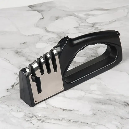 Professional 4-in-1 Knife Sharpener | Multi-Functional Kitchen Blade & Scissor Sharpener