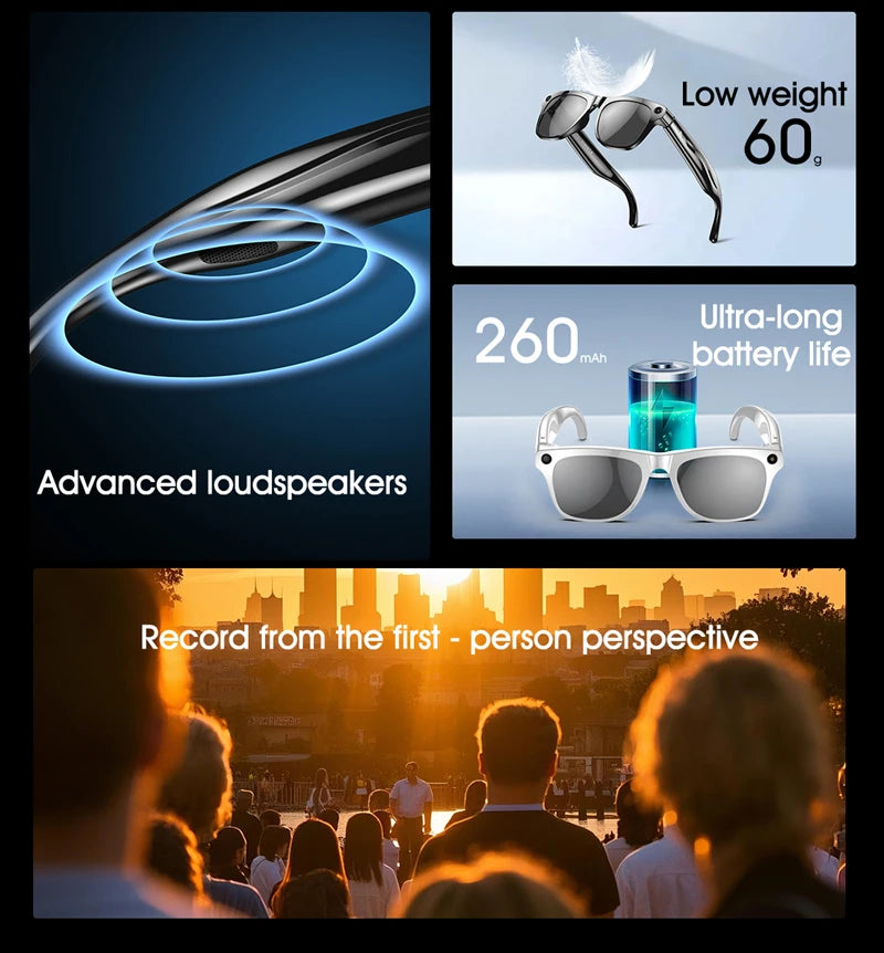 1080P HD Camera Smart Glasses