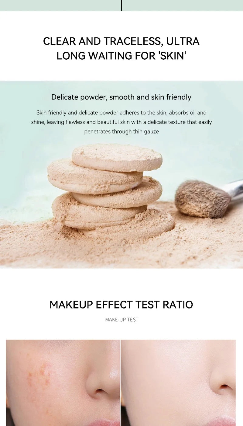No-Sebum Setting Powder | Waterproof & Sweat-Resistant Oil Control