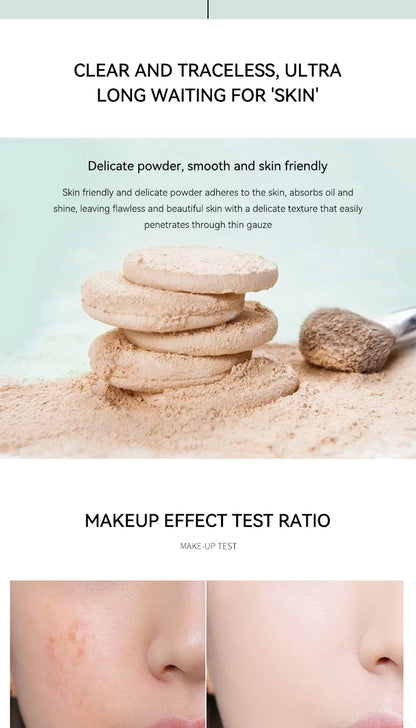 No-Sebum Setting Powder | Waterproof & Sweat-Resistant Oil Control