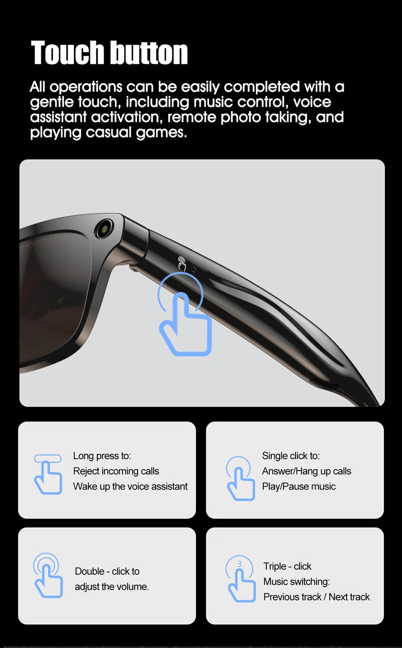 1080P HD Camera Smart Glasses