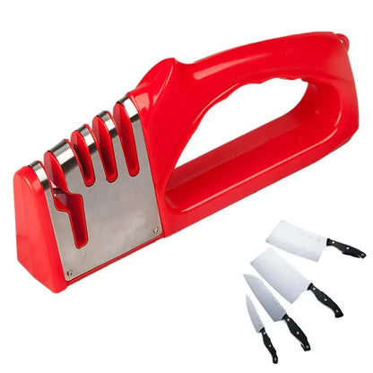 Professional 4-in-1 Knife Sharpener | Multi-Functional Kitchen Blade & Scissor Sharpener