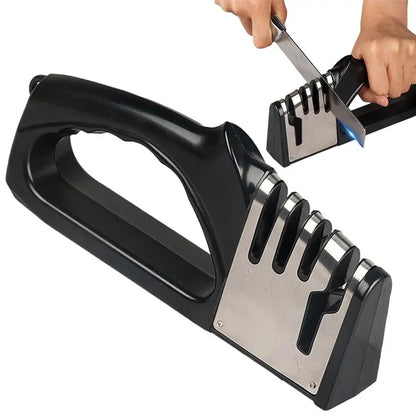 Professional 4-in-1 Knife Sharpener | Multi-Functional Kitchen Blade & Scissor Sharpener