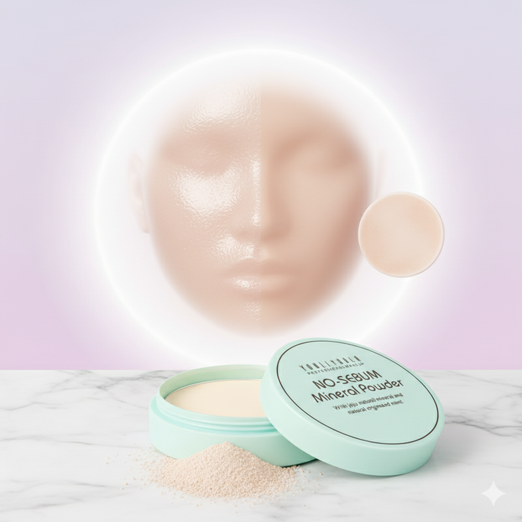 No-Sebum Setting Powder | Waterproof & Sweat-Resistant Oil Control